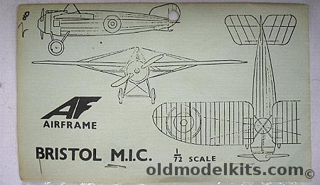 Airframe 1/72 Bristol M-1C - Bagged (M.1.c) plastic model kit